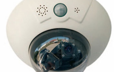 Dual-Fixdome Tag/Nacht-IP-Kamera mit PIR-Bewegungssensor