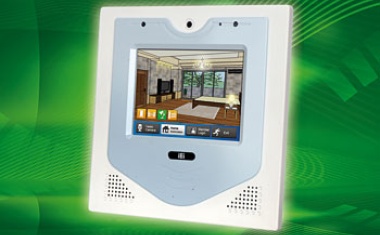 Access Control Terminal mit Touch Display, integrierter Kamera und Mikrofo