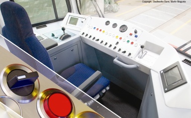 EAO bietet Bedienelemente für Schienenfahrzeuge an