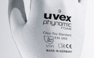 Sehr gute Hautverträglichkeit - dermatologisch bestätigt: uvex phynomic Schutzhandschuhe