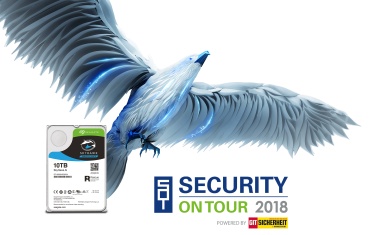 Festplatten zur Speicherung von Videodaten: Seagate mit Videoüberwachungslösungen auf der Security on Tour 2018