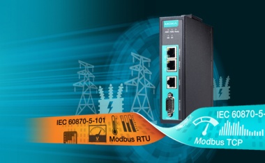 Modbus/ IEC 101-zu-IEC 104 Protokoll-Gateways von Moxa für die Aufrüstung von Stromnetzwerken