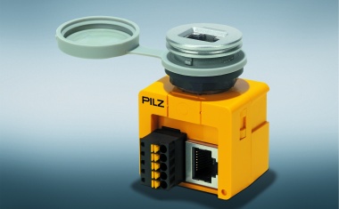 Pilz: Bedienelement PIToe ETH mit aktivierbarem Ethernet-Port