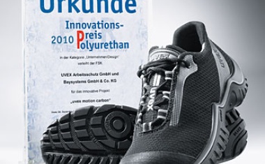 Carbon safety shoe - winner of the 2010 Innovation Polyurethane Award