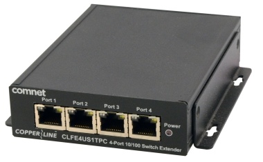 Extended Distance Four-Port Ethernet over COAX/RJ-45 Switch