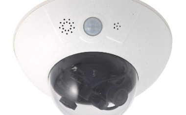 6.2-megapixel dual dome surveillance camera in a weatherproof and shock-resistant housing