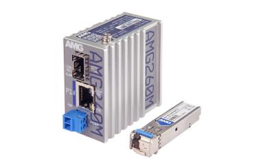 AMG: Very Small Full-Featured 90W PoE Industrial Gigabit Media Converter