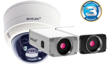 Basler bietet als erster Hersteller drei Jahre Gewährleistung auf alle Kameras