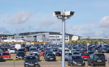 Parkplatzüberwachung am Flughafen Billund