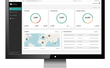 Die webbasierte Management-Plattform „Umbrella“ von Qognify