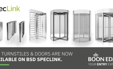 Boon Edam Entrances Now Available on BSD SpecLink