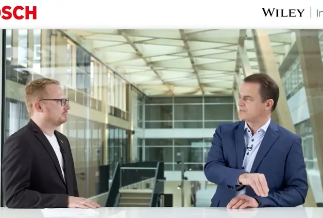 Wiley Industry Talk: Bosch Innovationsdialog zu Smart Buildings, Solutions and Services