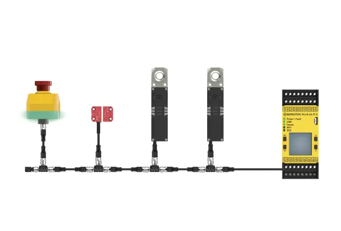 Sichere Zuhaltung für smarte Maschinen: SLO ergänzt das Daisy-Chain-System