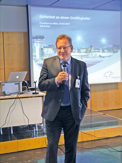 Erich Keil,  Leiter Unternehmenssicherheit  der Fraport AG