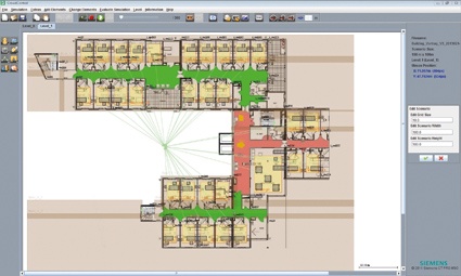 Die Software „Crowd Control“ errechnet und visualisiert in 2D oder 3D die...