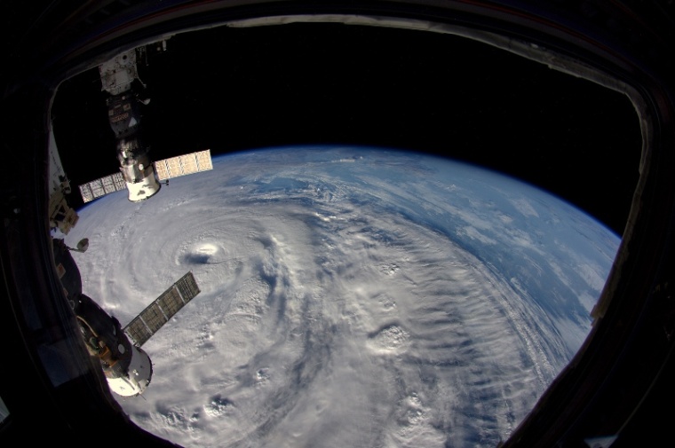 Taifun Neoguri, von der Raumstation aus gesehen. Foto: ESA/NASA