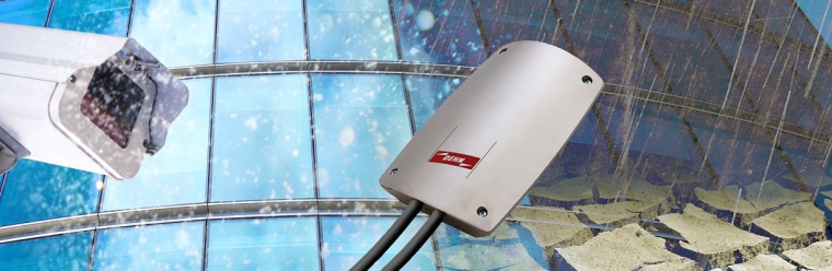 Dehnpatch outdoor schützt IP/ PoE-Kameras  im Außenbereich