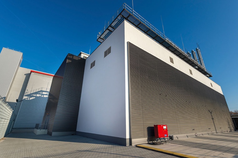 Technikgebäude für die benötigte technische Infrastruktur von Telehouse...