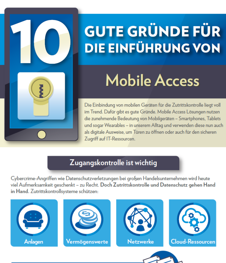 Photo: Zutritt per Smartphone: HID Mobile Access für Zutrittsregelung mit...