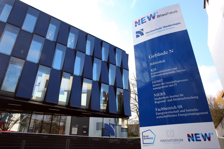 Die Firmenzentrale von NEW in Mönchengladbach. © Bild: New AG