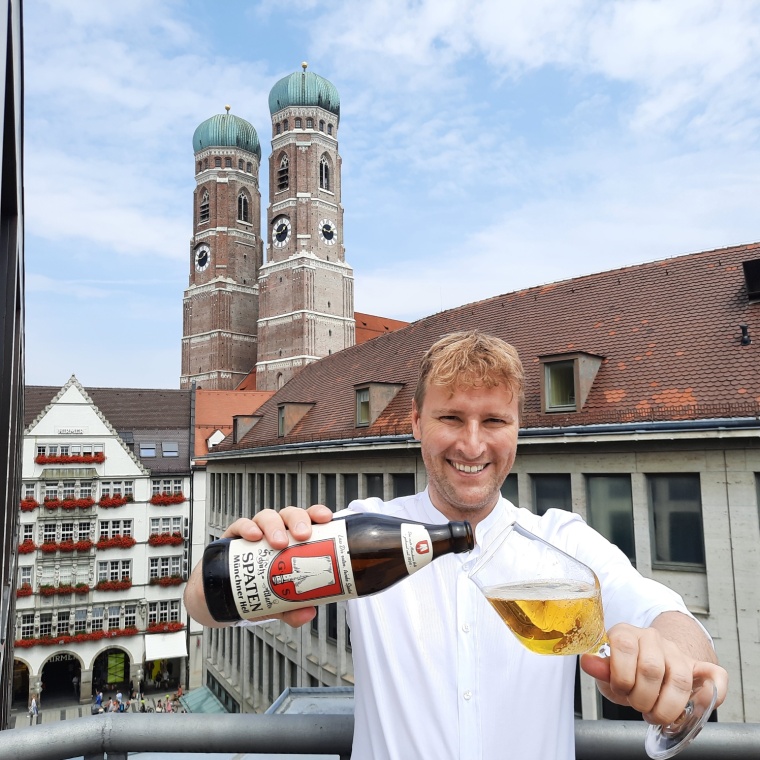 Bierbotschafter und Biersommelie Robert Strobel auf den WIN>DAYS mit einer...