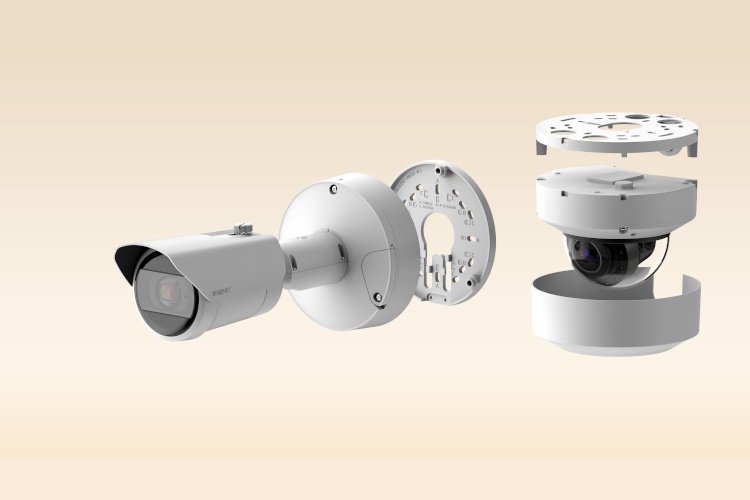 Das intuitives Design der neuen KI Kameras der X-Serie (Abbildung: Hanwha...