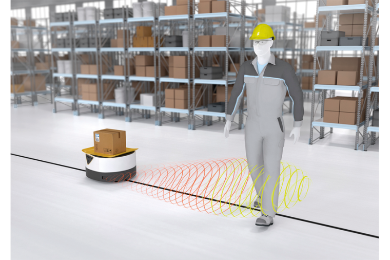 Das USi-safety-System lässt sich flexibel in ein AGV integrieren. ©...