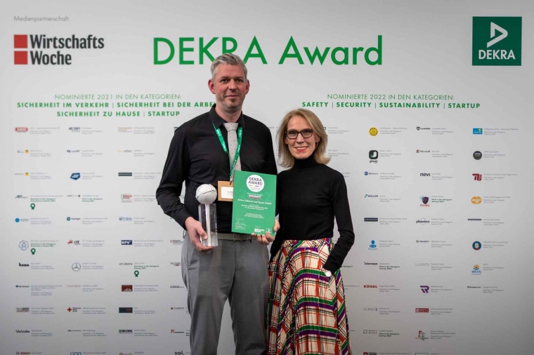 Gewinner des Dekra Awards in der Kategorie Security, Daniel Meister (Airbus),...