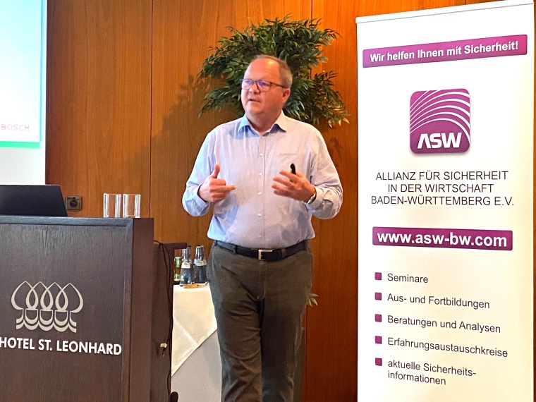 Als ASW-BW-Präsident Gastgeber der Veranstaltung: Jürgen Wittmann,...