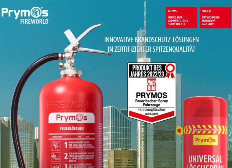 Produkt des Jahres bei Auto Bild: Feuerlöscher-Spray von Prymos für Fahrzeuge...