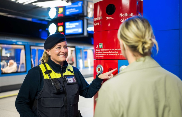 Die Sicherheitskräfte der Münchner U-Bahnwache überzeugten mit ihrer...