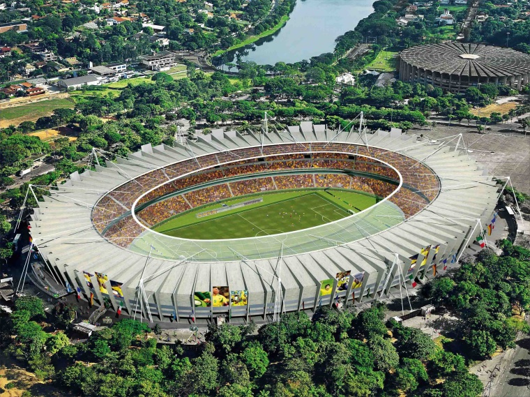 Hikvision cameras secure the Mineirao World Cup stadium in Brazil