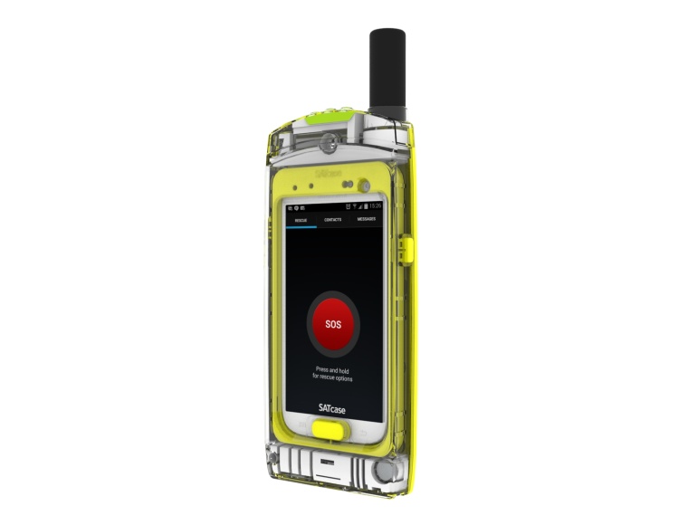 The SATcase transforms a smartphone into a satellite phone