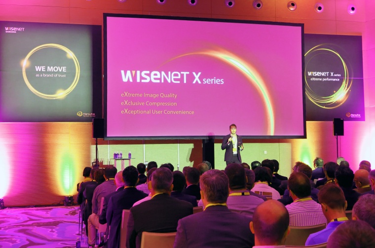 On the stage at the Wisenet Conference 2017: Tim Biddulph, Head of Product...
