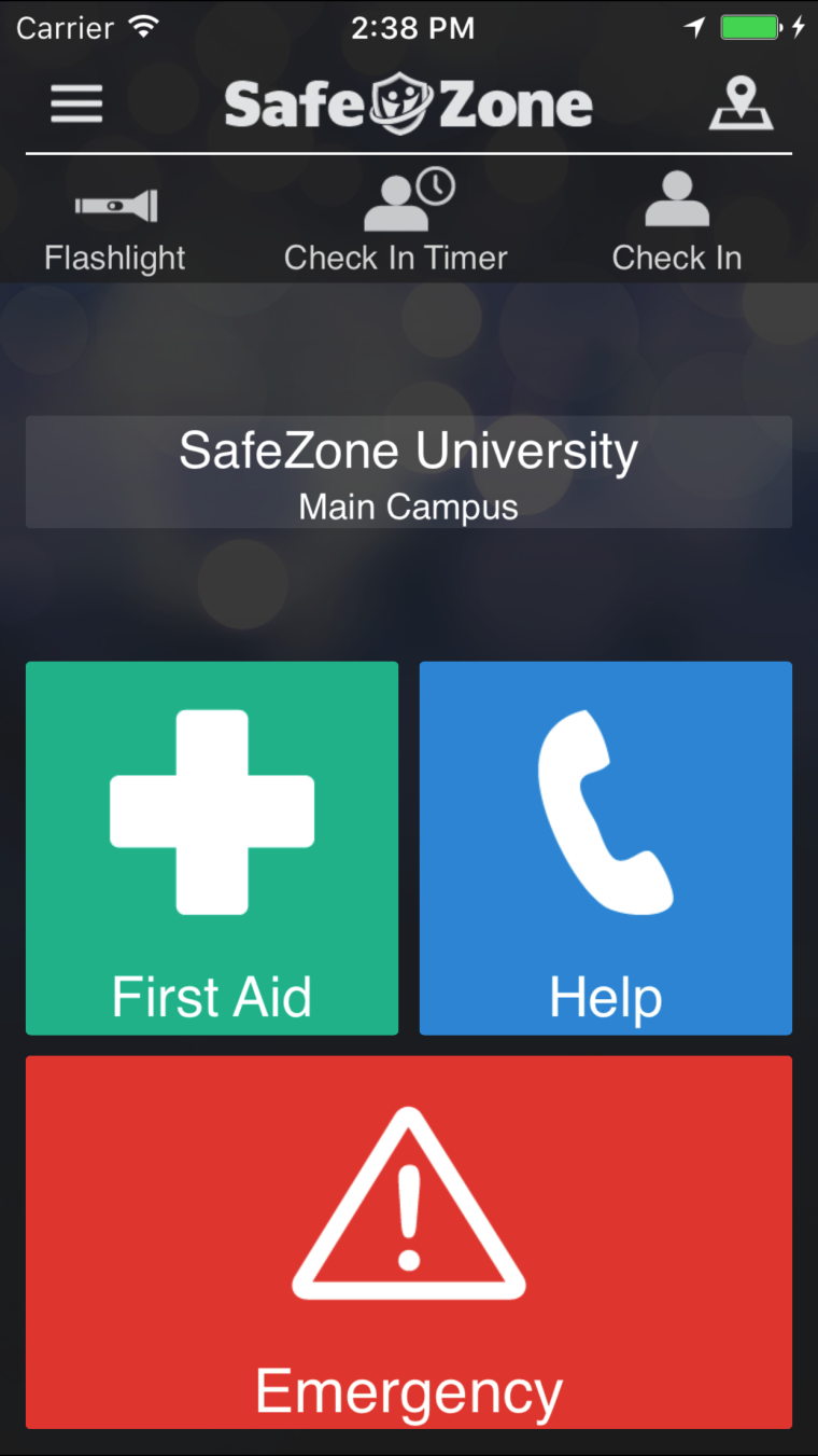 CriticalArc: SafeZone iOSs creen