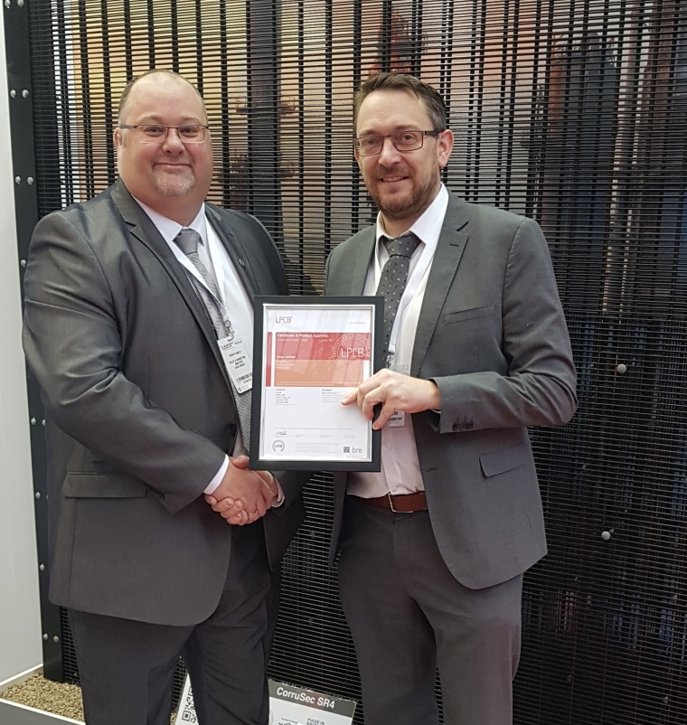 BRE Physical Security Certification Scheme Manager Richard Flint (right)...