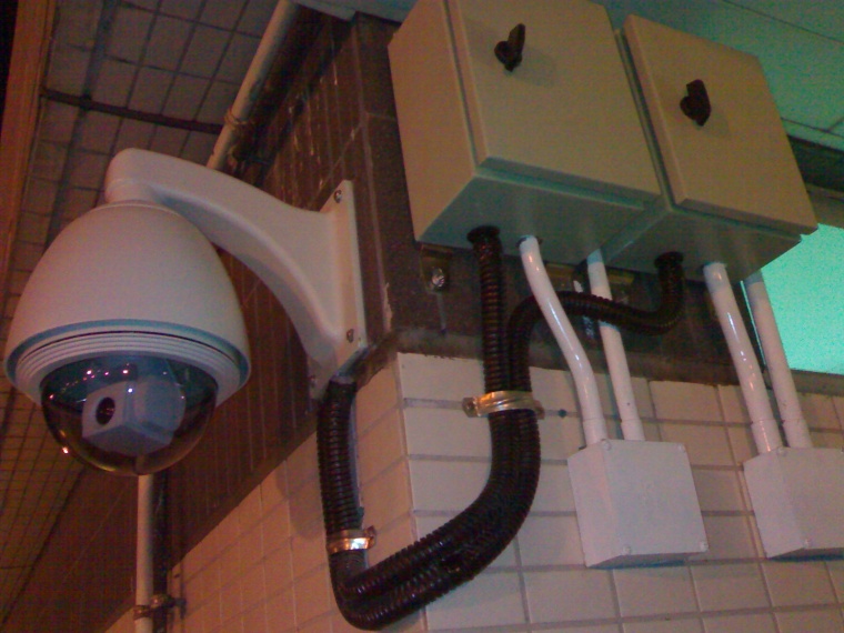 Camera installation at Lok Ma Chau 