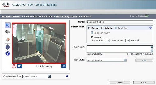 Cisco Video Security Analytics Software