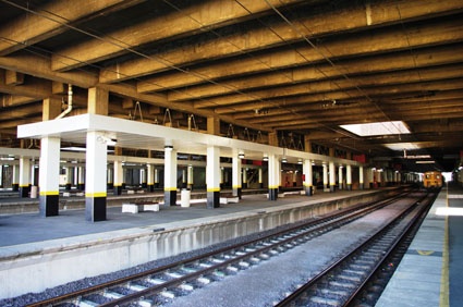 Durban Metro Rail: on of the station platforms