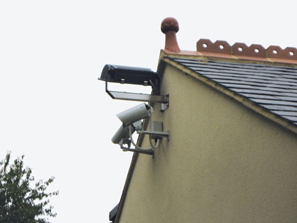 These cameras cover the back of the estate.