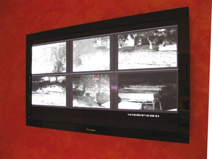The thermal images can be shown on any of the screens inside the house.