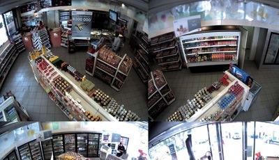 360° View at a Gas Station