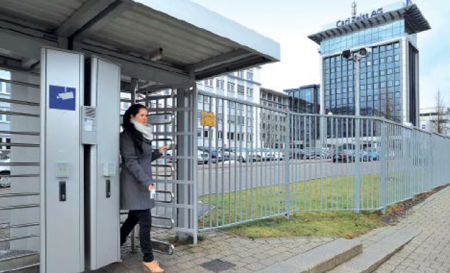 Access control and perimeter security at the parent plant of Carl Zeiss AG in...