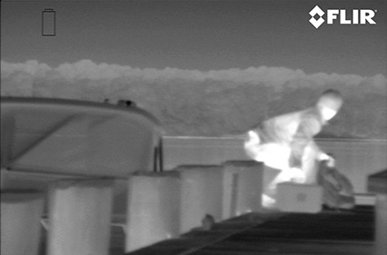 From a long distance, thermal imaging cameras produce crisp and clear images...