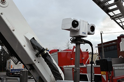 The Beveren fire department uses a PTZ system with a visual and a Flir thermal...