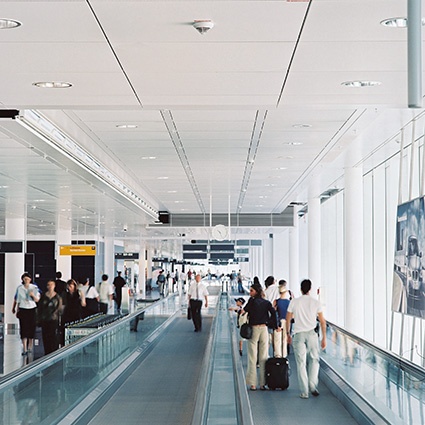 Fire detection in airports require a precise and error-free performance. ©...
