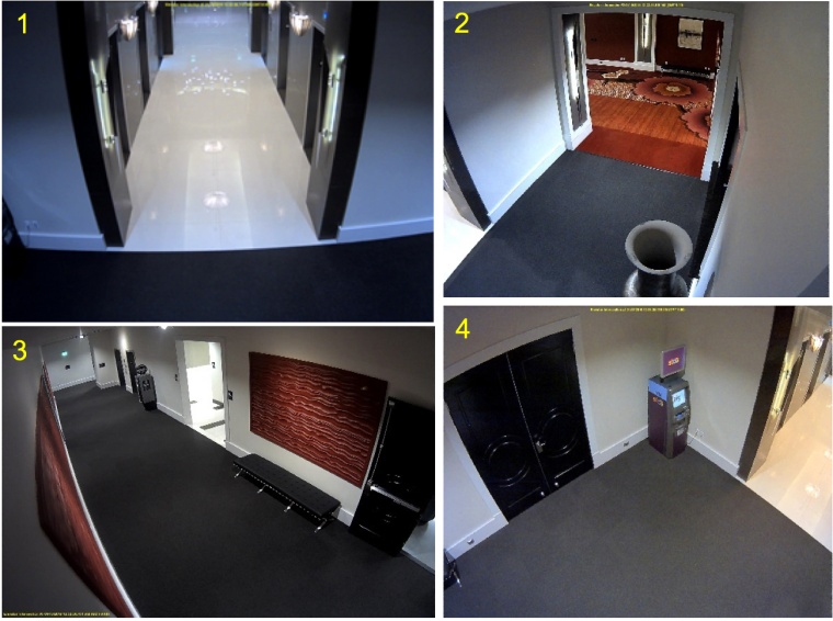 Elevator lobbies can be completely observed from just one multi-sensor viewing...