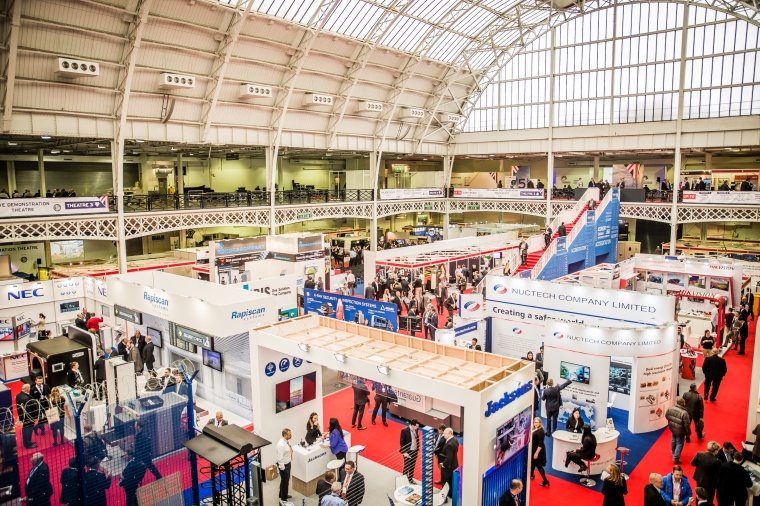 Busy aisles at the UK Security Expo 2017