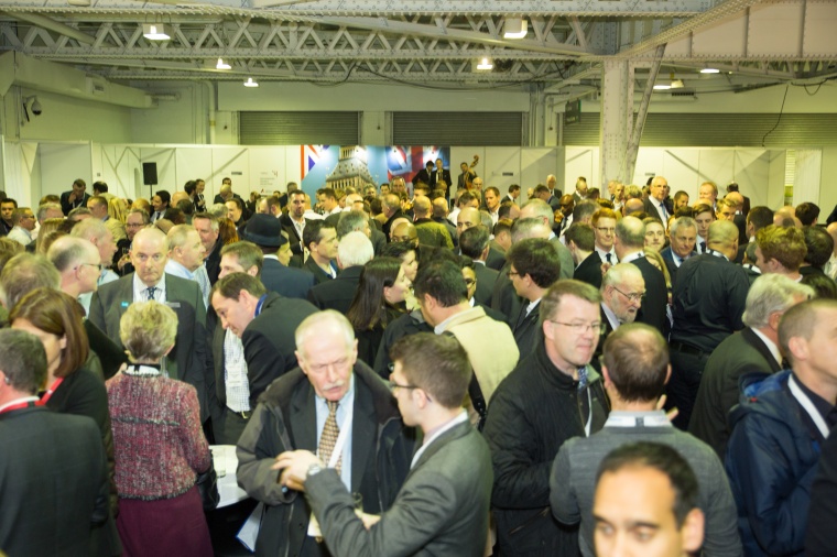 Packed tight in the VIP lounge of the UK Security Expo