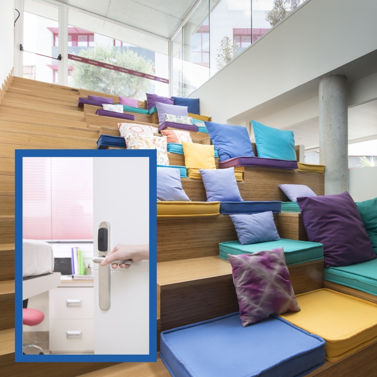 A single programmable SMARTair card opens bedrooms, common areas and student...